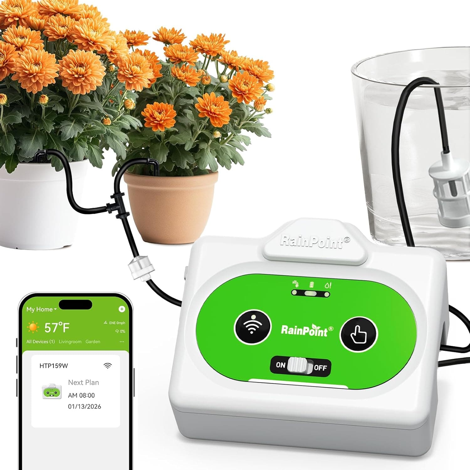 Sistema de rega automático WIFI, controlo remoto APP